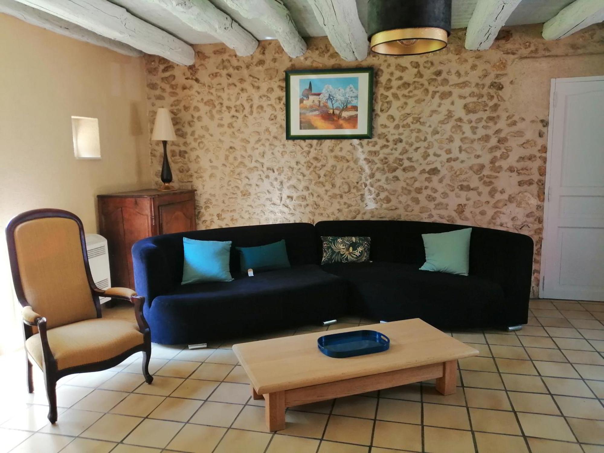 Gite Les Mareillauds - Piscine Salon Zimmer foto