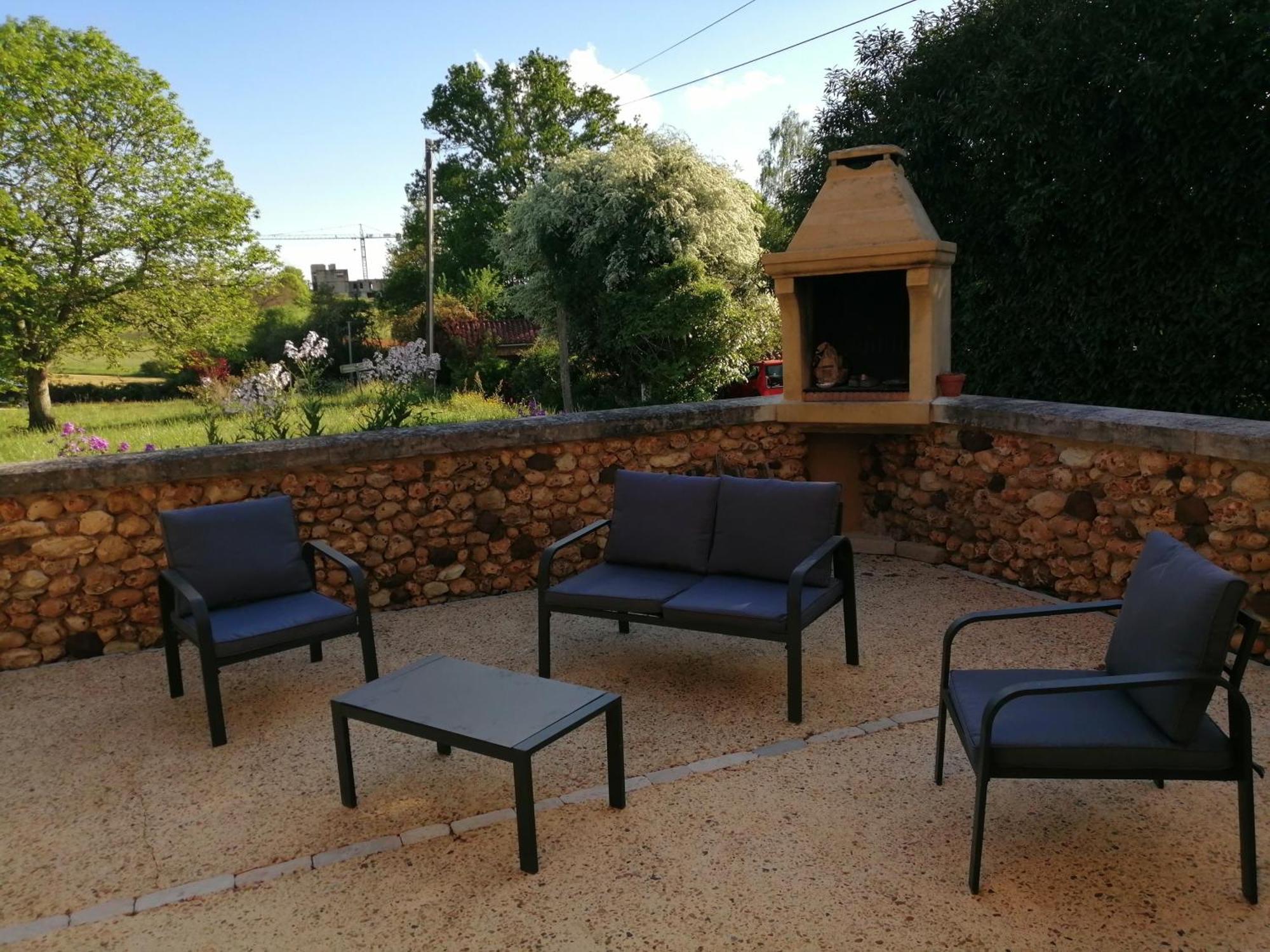 Gite Les Mareillauds - Piscine Salon Zimmer foto